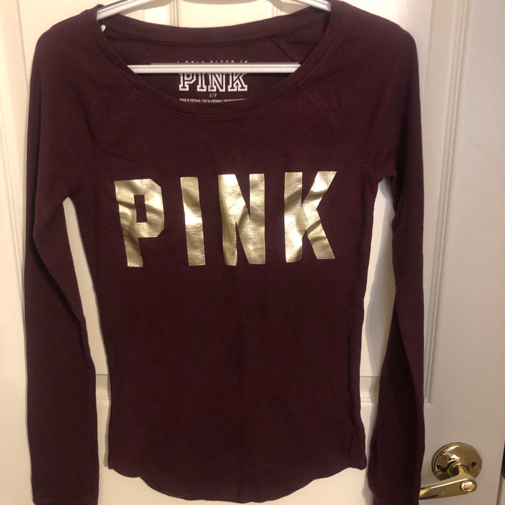 Pink long sleeve top